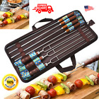 05k1295c05 Allstrying Stainless Steel Bbq Roasting Sticks Skewers Set Barbecue Stick