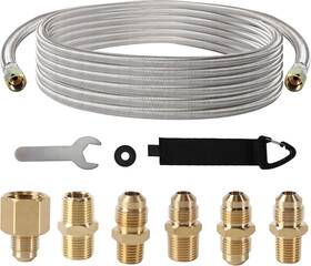 2 Mule Team 744759581952 New 36ft Propane Hose Extension High Pressure Bbq Grill Line Fast Shipping