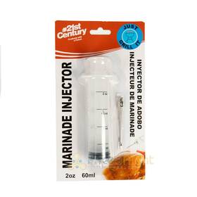 B71a2 21st Century Marinade Meat Injector Syringe With Screw On Needle 2 Oz