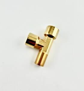 127-4-400 24/7partsinc Tee Connection For Bleeder Valve Propane Lpg Natural Gas High Low Pressure 1/4 Inch