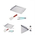 24983 Zhouwhjj Stainless Grilling Barbecue Utensils Steel Pan Topper 657390719076