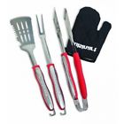 30190 Bbq Grilling Accessories Fork Spatula Tongs Glove Stainless 0689238930190