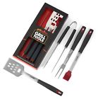 4316470884 Grillaholics Bbq Grill Tools Set Heavy Duty Stainless 646437168076