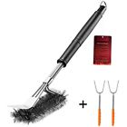 4317820405 Grill Brush And Scraper Barbecue Roasting Sticks Bristle 716253023313