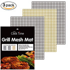 4336498260 Cook Time Bbq Grill Mesh Mat Set Of 607376093034