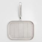 491738 Cost Plus World Market Fine Stainless Steel Mesh Grilling Pan