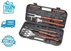 553928616 Cuisinart New Wooden Grill Bbq Tool Set Spatula Brush Tongs