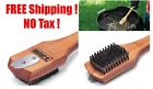 6464 Weber Bbq Grill Brush Scraper Bamboo Stainless Sturdy 0077924006838