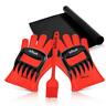 650434323451 Barbecue Tool Sets Superior Value Set Silicone Gloves