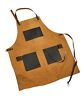 67285 Pit Boss Bbq Canvas Leather Grilling Apron Embossed Pockets And