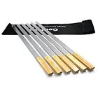 712145139674 Goutime Inch Wide Stainless Steel Bbq Skewers For