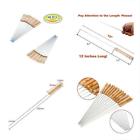 738595010691 Barbecue Skewers Wooden Handle Bbq Stick Needles Outdoor