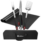 7472 Laukingdom Bbq Grill Stainless Steel Tools Utensils Case 822444797489