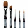 819682025405 Kingart Premium Paint Set Precision Amber Taklon Brushes