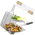8797680997851 Igoods Enlargedstainless Steel Bbq Barbecue Grill Basket With