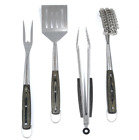 Acc7405as Stainless Steel Pieces Grilling Tool Set Pakkawood Handles 855180006782