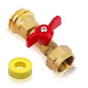 Aekops 768469798585 1lb Propane Tank Adapter With Valve 20 Lb To Converter Fo