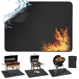 Mat4836 Aerbeis Grill Mat For Outdoor 48 36 Inch Fireproof Under Bbq Outd