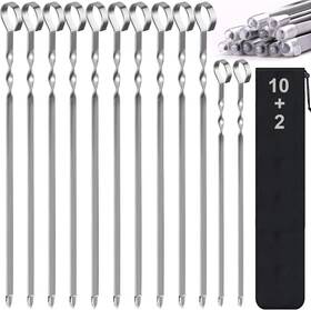 Afanfei 711181901344 Skewers - 17 Inch Kabob For Grilling Metal Sticks Kabobs Stainless Stee