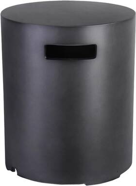 Afterglow 726084487253 16 Inch Propane Tank Cover Table Round Container Fits Standard 20 Lb