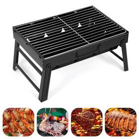 Agm 716963238052 Barbecue Grill Charcoal Folding B-black Medium