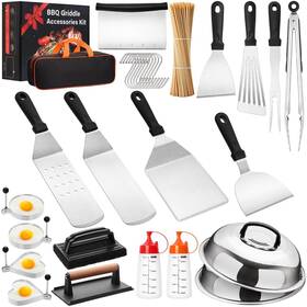 Rxzer23 Aikwi 130pcs Griddle Accessories Kit Flat Top Grill Tools Set For Blackstone And C