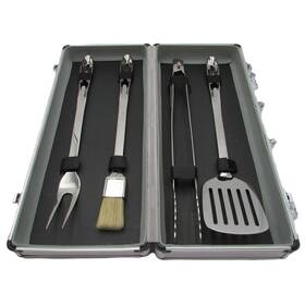 11644002824 All-clad Stainless Steel Bbq Tools Four Piece Set With Carrying Case