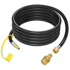 Ban0022 Alloxity 12 Ft Propane Quick Connect Hose For Rv To Gas Grill 1/4 Inch 3/8 Fema