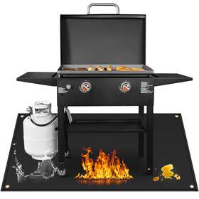Hj-bslgm-70-bk Amerbro Grill Mats For Outdoor Compatible With Blackstone 28 And 36in Griddle To
