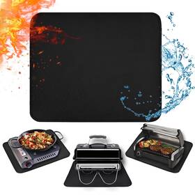 Hj-hrgm-15x18-1bk Amerbro 15 X 18 In Fireproof Grill Mats For Outdoor Tabletop To Protect Your Gr