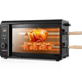 Amjdcoe 768510359949 Electric Rotisserie Grill Indoor With Auto-rotating Skewers 31 Quart Smoke-free
