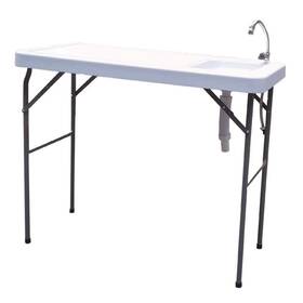 Yead-cyd0-t9uy Amucolo Plastic And Steel Outdoor Fish Game Cutting Cleaning Picnic Table With Sink