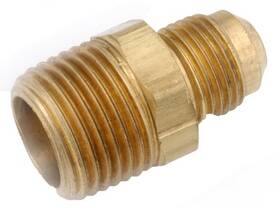 714048-0606 Anderson Metals 10 Pack - Brass Flare Connector Lead Free 3/8 X Inch Mip