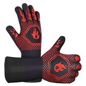 1472 Angel Sar 313108466426 High Temp Resistance Fireproof Grilling Gloves For Grill Smoking Barbecue