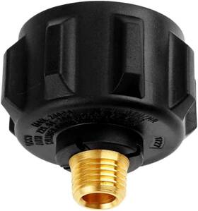 Agy-232100070 Anptght Qcc1 Propane Adapter Gas Regulator Valve Fitting With Nut And 1/4 Inch Npt Male Pipe