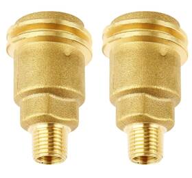 Agy-242100040 Anptght Qcc1 Nut Propane Gas Fitting Adapter 1/4 Npt Male Quick Connect 2 Pcs