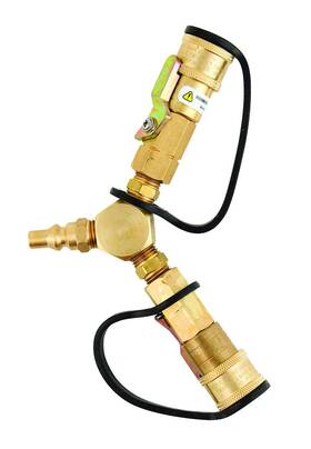 Me23yp Ap Products 815505016186 Propane Y Adapter With Shut Off