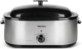 Art-720s Aroma 20 Quart Roaster Oven With Self-basting Lid Fits 24-lb. Qt Black