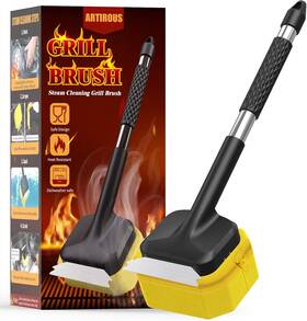 Grill-01 Artirous Bristle-free Steam Cleaning Grill Brush Safe For All