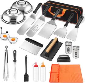 Ashihoti 313045071080 22pcs Griddle Accessories Kit Flat Top Grill Set For Blackstone
