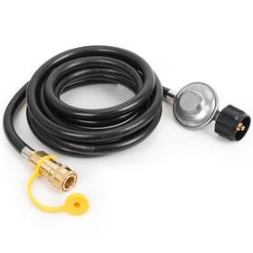 20220615-gch027 Atkke 12 Feet Propane Hose With Regulator 3/8 Inch Female Quick Connect Disconne
