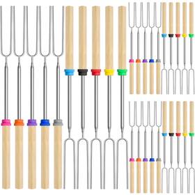 Atznzik 768556981340 30 Pack Smores Sticks Kit 32 Inch Marshmallow Roasting For Fire Pit