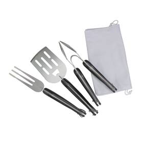 33537512 Avon Set Of 3 Black And Silver Folding Bbq Tool 18 Inch