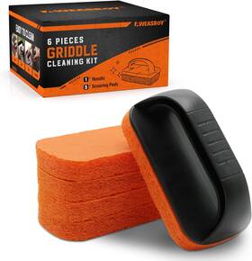 Aweasroy 313050723769 6-piece Griddle Cleaning Kit For Blackstone Flat Top Grill Non-scr
