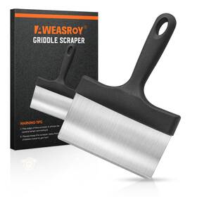Aweasroy 768492176367 Heavy Duty Grill Scraper Stainless Steel Griddle With 5 Inch Handle Sturd