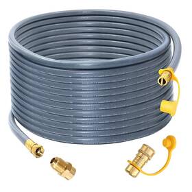 Azdele 730629992577 Upgraded 48 Feet 1/2 Inch Natural Gas Hose Propane Extension Kit