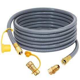 Azdele 783902267282 Upgraded 24 Feet 1/2 Inch Natural Gas Hose Propane Extension Kit With Qu