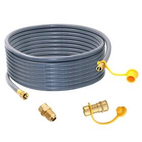 Azdele 788465636599 Upgraded 36 Feet 1/2 Inch Natural Gas Hose Propane Extension Kit With Qu