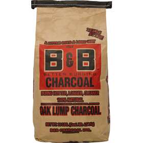 B&b Charcoal 034326000437 All Natural Oak Hardwood Lump 10 Lb. - Total Qty 1