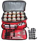 B07dw6dcj1 Poligo Stainless Steel Bbq Grill Tools Set With Insulated Waterproof